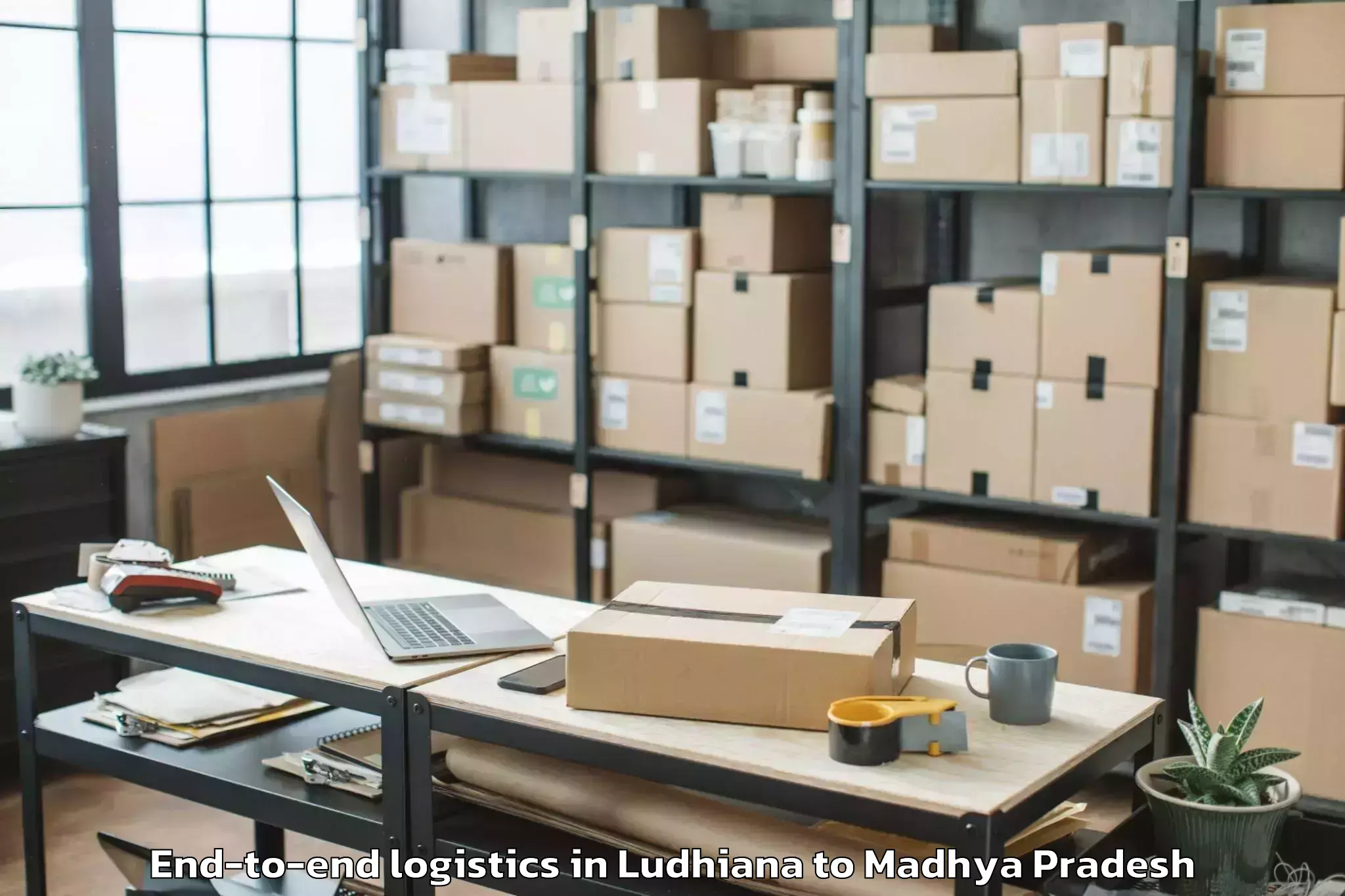 Easy Ludhiana to Sanwer End To End Logistics Booking